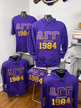 Load image into Gallery viewer, Embroidered Omega Psi Phi Themed Chapter Hoodie