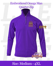 Load image into Gallery viewer, Embroidered-Omega-Man-Quarter-Zip