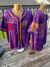 Load image into Gallery viewer, Embroidered Omega Psi Phi Baseball Chapter Jersey