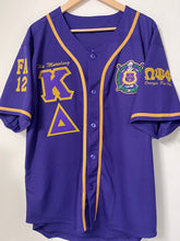 Load image into Gallery viewer, Embroidered Omega Psi Phi Baseball Chapter Jersey