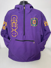 Load image into Gallery viewer, LRE- Fleece-Lined-Embroidered-Hooded-Windbreaker-Line-Jacket-Front-thunderbolts