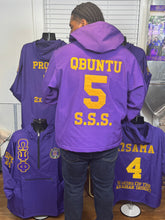 Load image into Gallery viewer, LRE-Fleece-Windbreaker-Line-Jacket-Omega-Psi-Phi-model