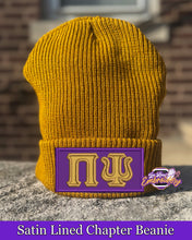 Load image into Gallery viewer, LRE-Satin-Lined-Chapter-Beanie-old-gold