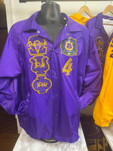 Load image into Gallery viewer, Omega-Psi-Phi-Crossing-Line-Jacket-Classic-Shine-Front-4