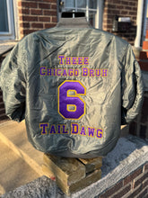 Load image into Gallery viewer, Embroidered Omega Psi Phi Bomber Flight Line Jacket