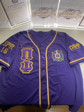 Load image into Gallery viewer, Embroidered Omega Psi Phi Baseball Chapter Jersey