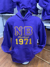 Load image into Gallery viewer, Embroidered Omega Psi Phi Themed Chapter Hoodie
