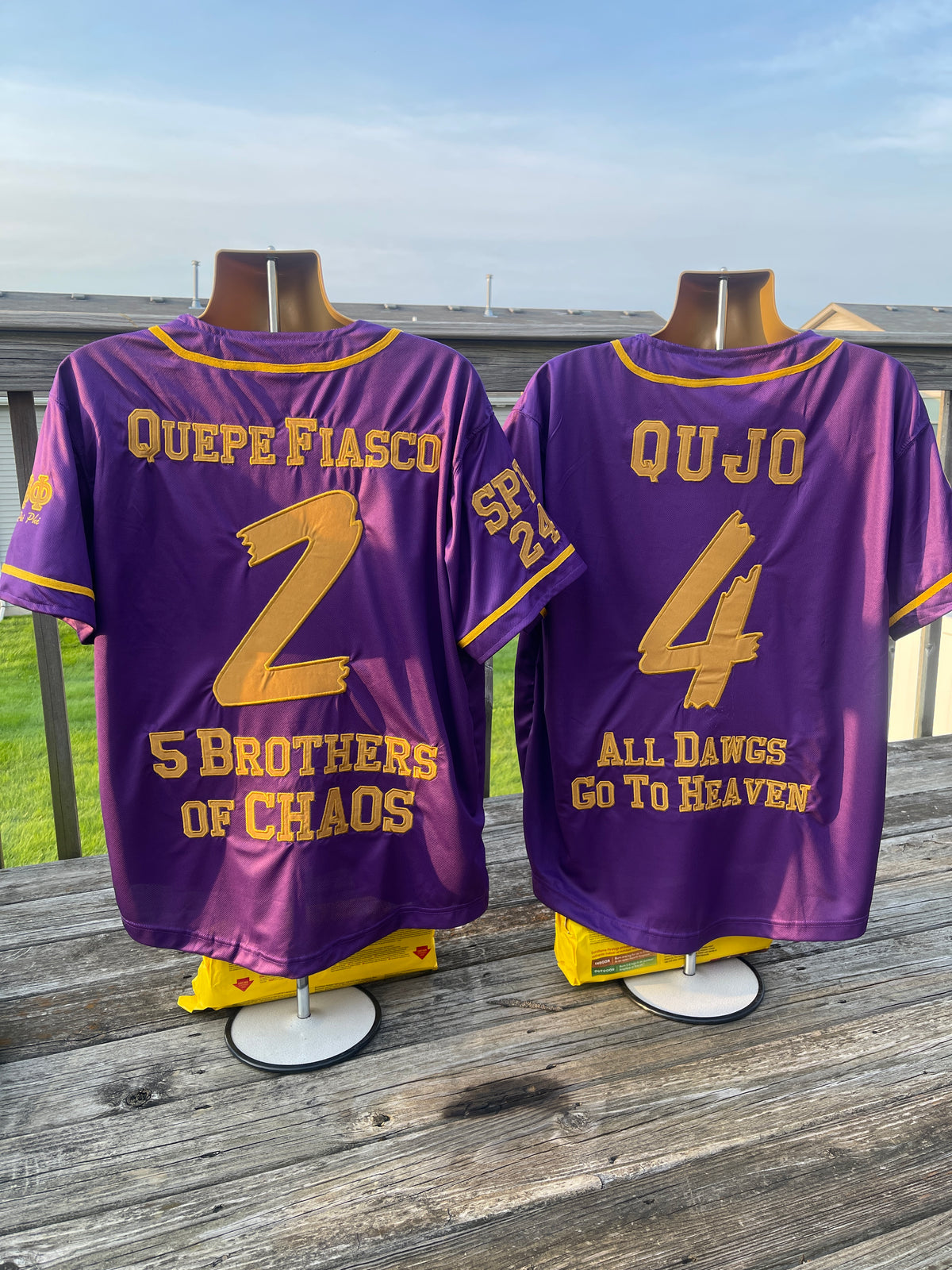Embroidered Omega Psi Phi Baseball Chapter Jersey
