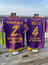 Load image into Gallery viewer, Embroidered Omega Psi Phi Baseball Chapter Jersey
