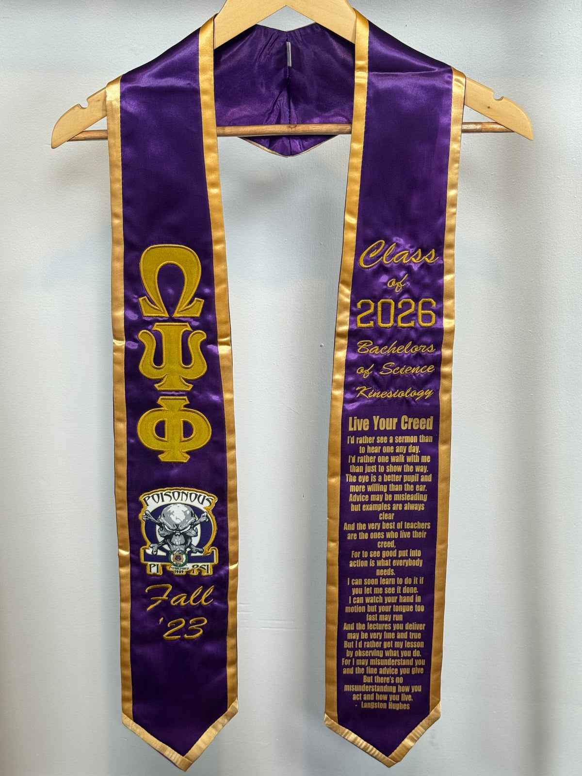 Personalized Graduation Stole (Embroidered or Print)