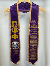 Load image into Gallery viewer, Personalized Graduation Stole (Embroidered or Print)