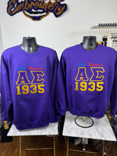 Load image into Gallery viewer, Embroidered Omega Psi Phi Themed Chapter Sweatshirt
