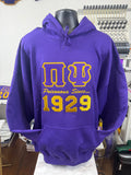 Embroidered Omega Psi Phi Themed Chapter Hoodie
