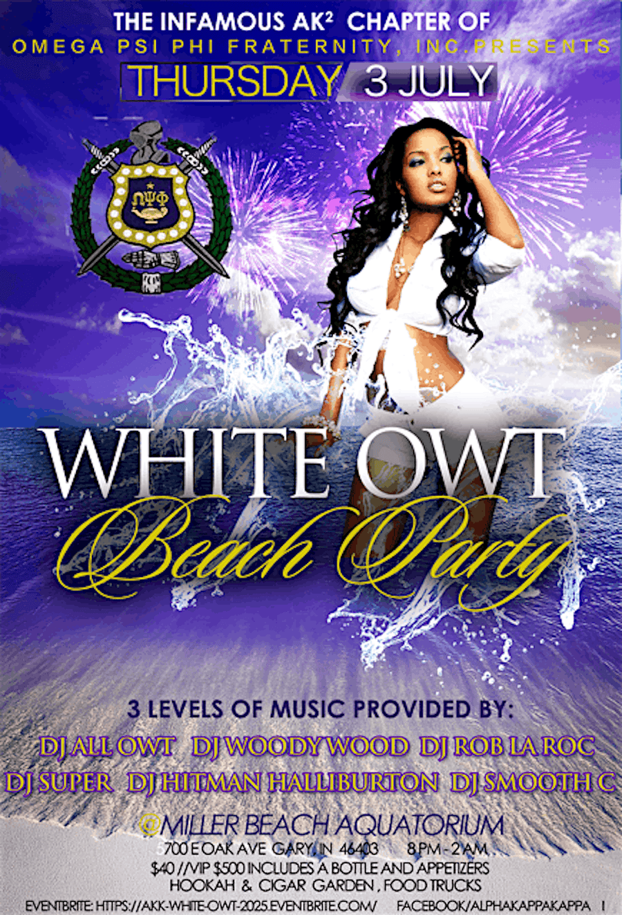 White OWT Beach Party