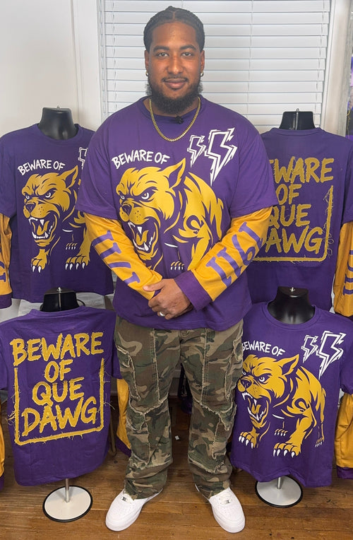 Beware-of-Que-Dawg-Long-Sleeve-Double-Layer-Thermal-Streetwear-Tee