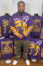 Load image into Gallery viewer, Beware-of-Que-Dawg-Long-Sleeve-Double-Layer-Thermal-Streetwear-Tee