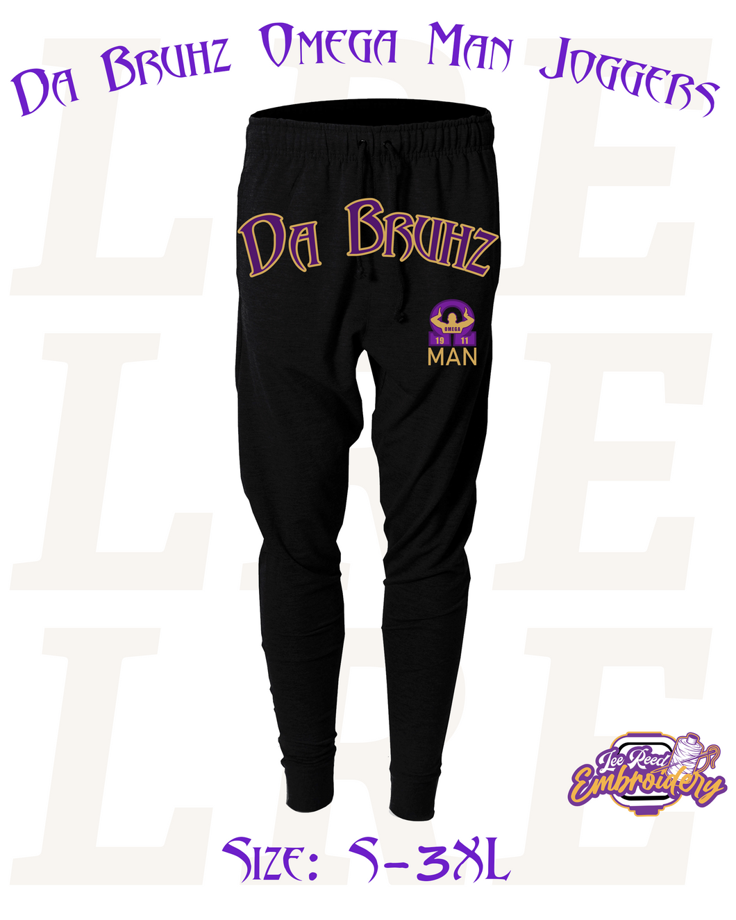 Da Bruhz & Omega Man Joggers [Black]