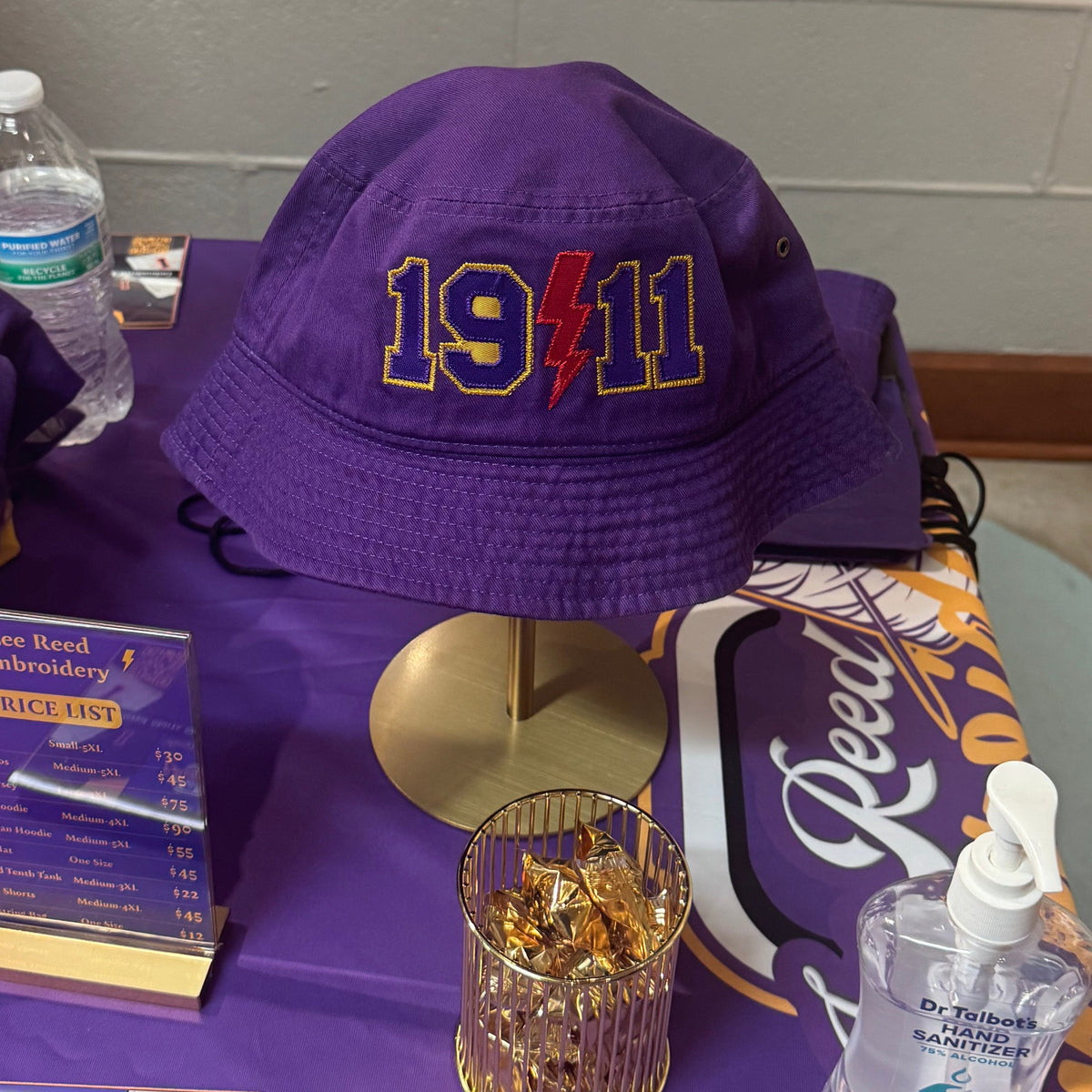Embroidered-Omega-Psi-Phi-1911-Bucket-Hat-Purple-Vendor