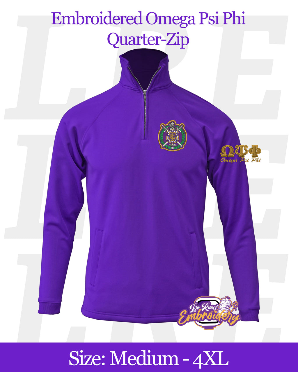 Embroidered-Omega-Psi-Phi-Quarter-Zip