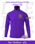 Embroidered-Omega-Psi-Phi-Quarter-Zip