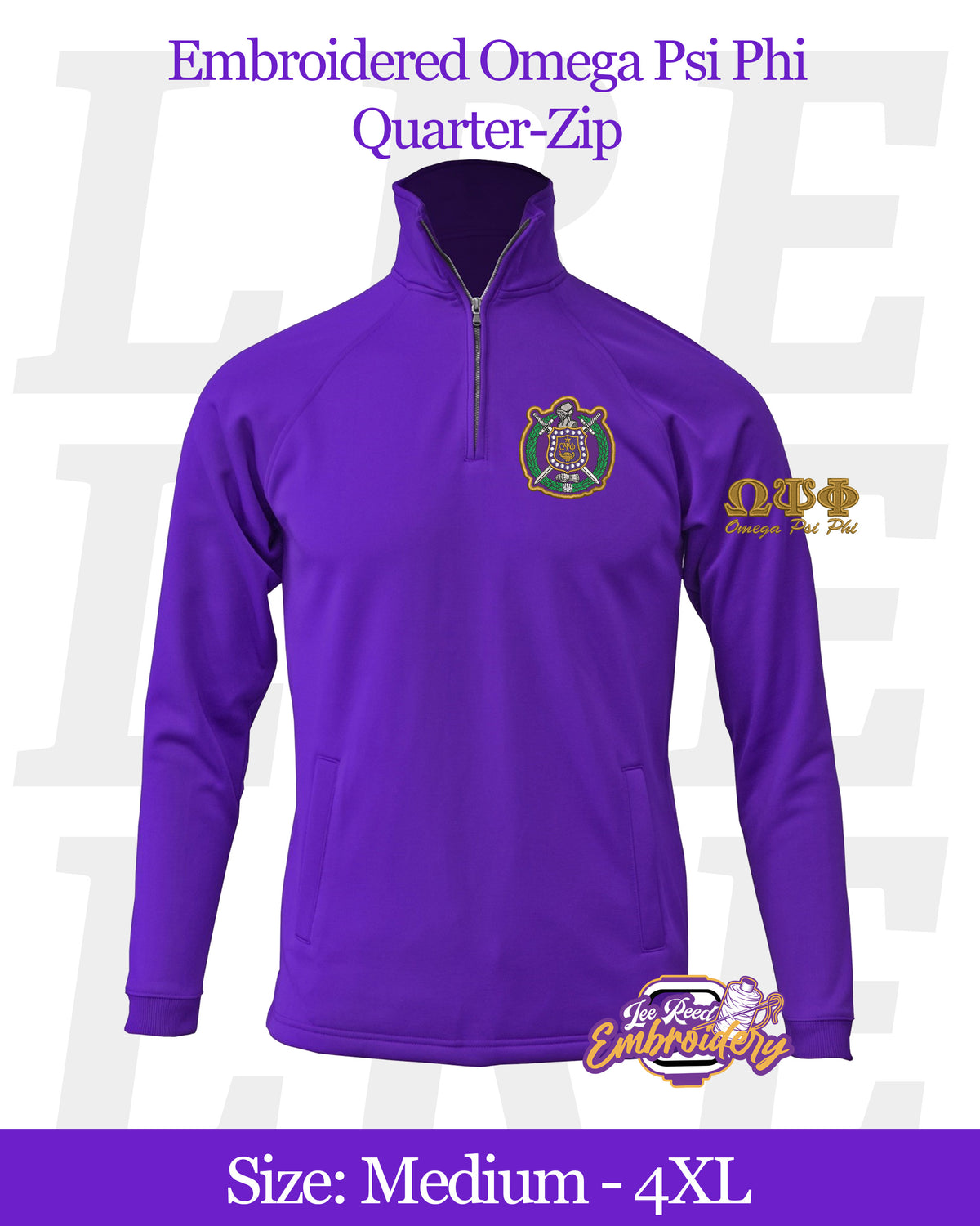 Embroidered-Omega-Psi-Phi-Quarter-Zip