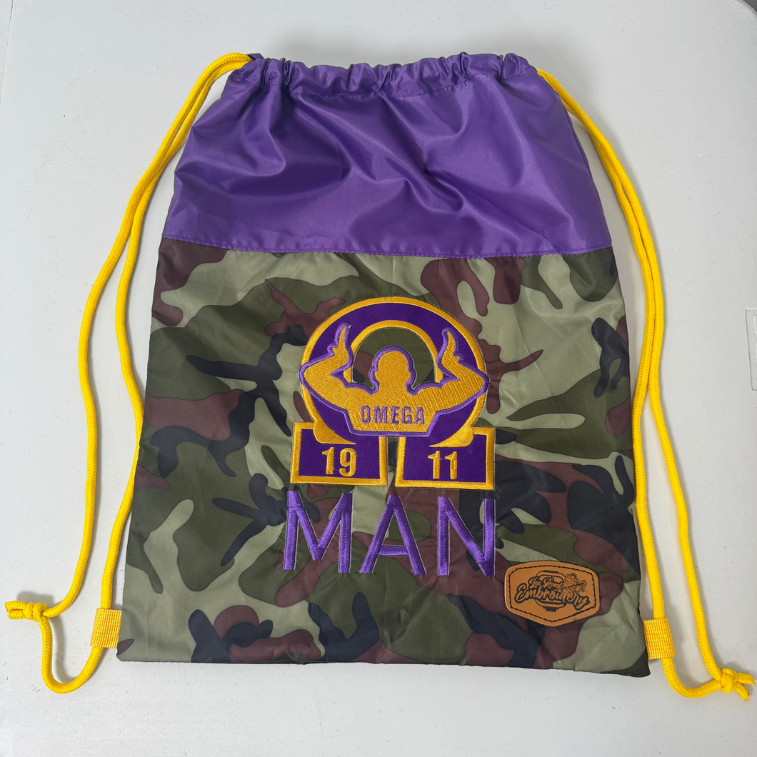 Omega Man Drawstring Bag