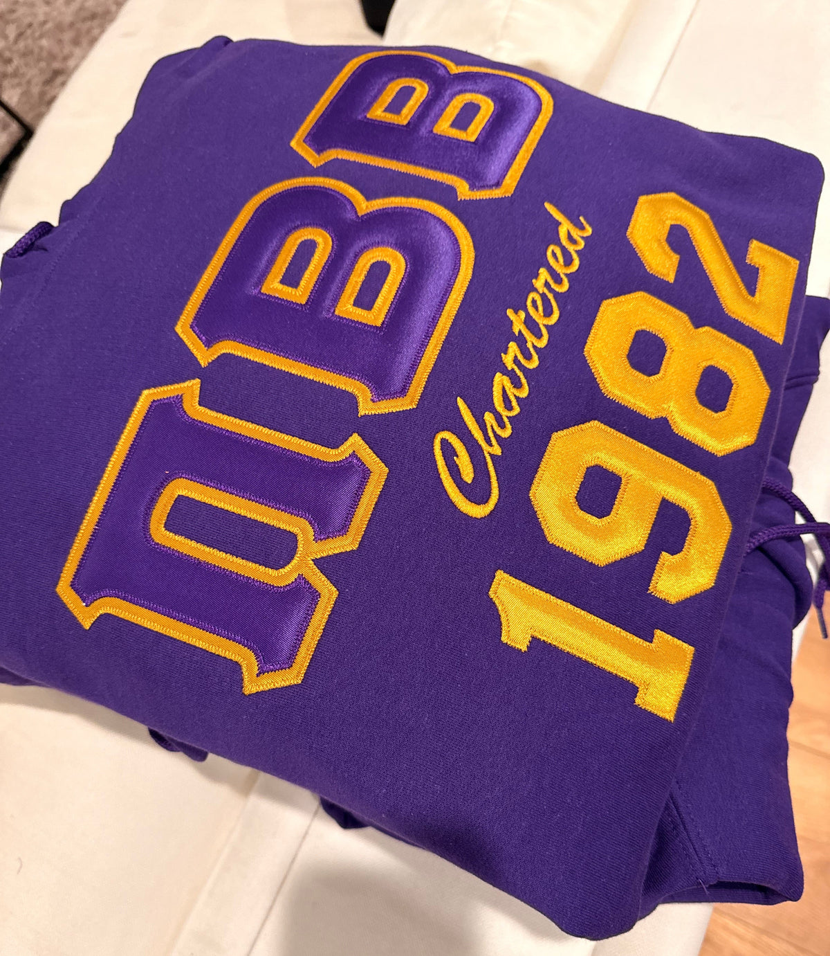 Embroidered Omega Psi Phi Themed Chapter Hoodie