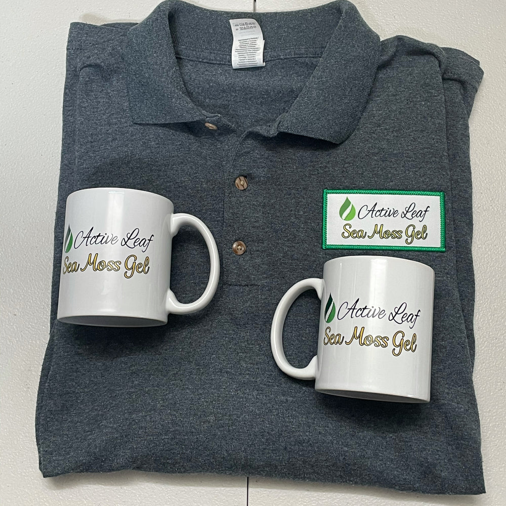Active Leaf Branded Polo & Mug Set