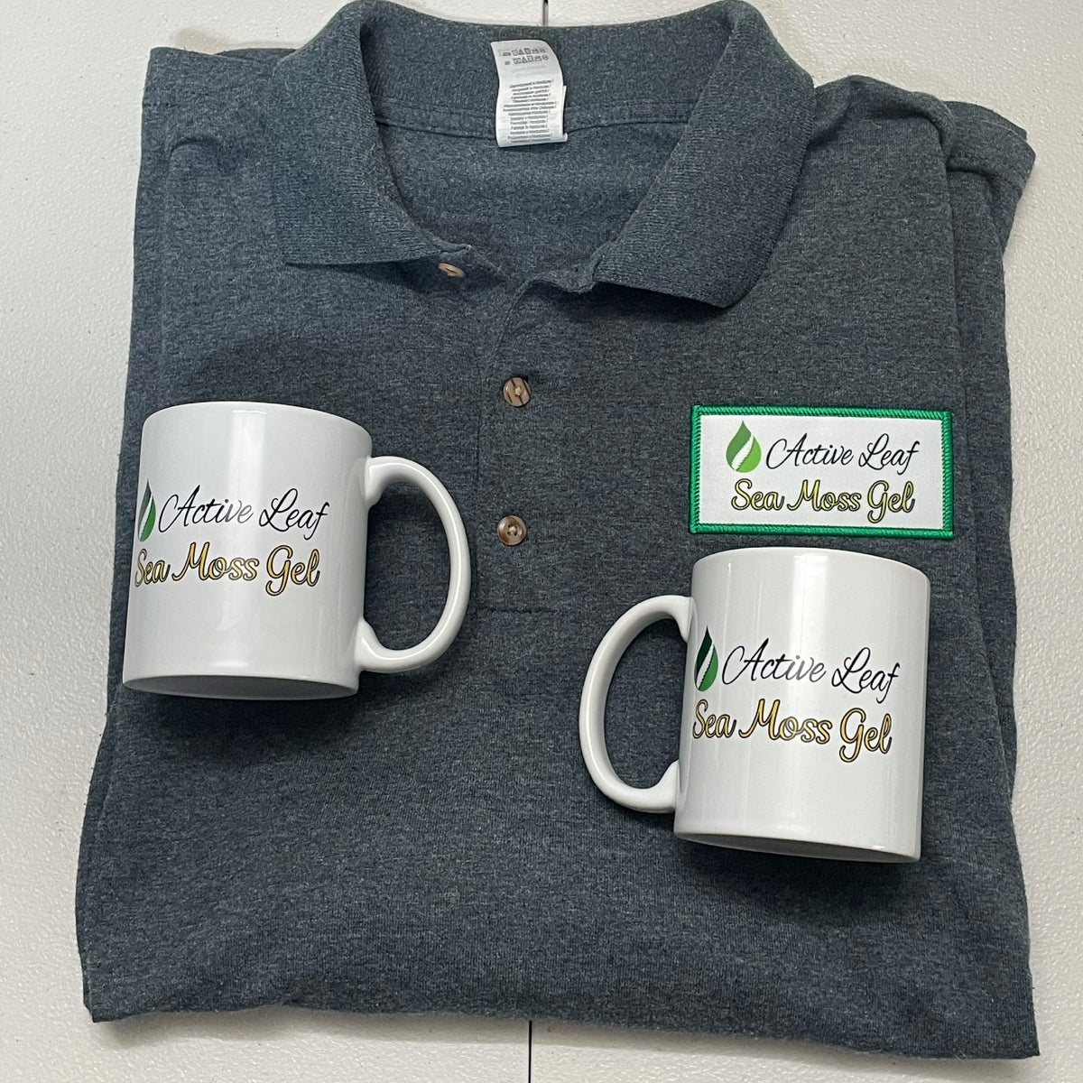 Active Leaf Branded Polo & Mug Set