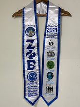 Load image into Gallery viewer, LRE-Embroidered-Graduation-Stole-Class-of-2021-Zeta