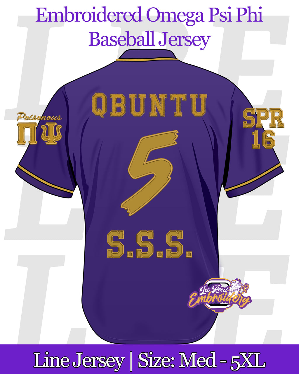LRE-Embroidered-Omega-Psi-Phi-Baseball-Line-Jersey-Back-Purple