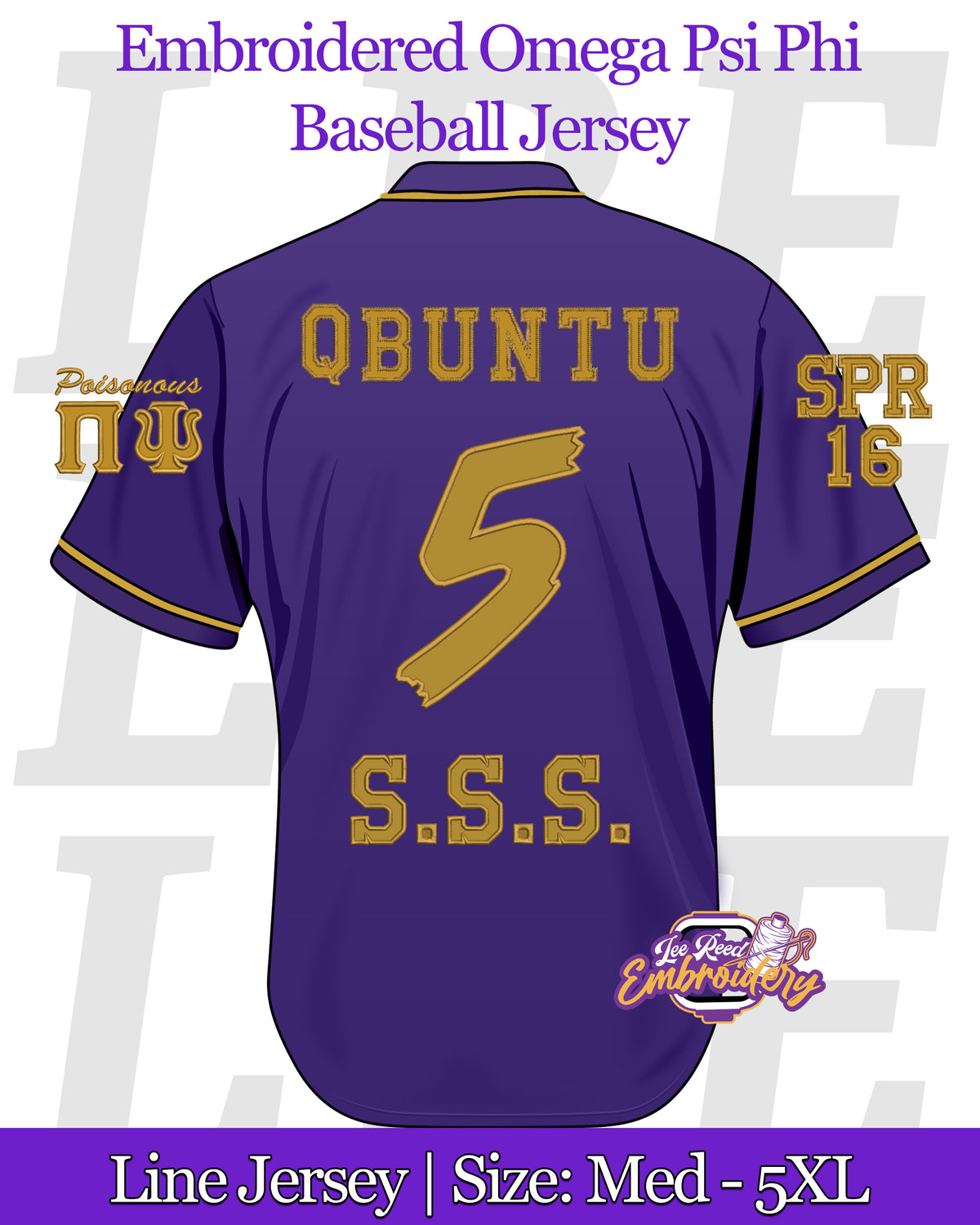 LRE-Embroidered-Omega-Psi-Phi-Baseball-Line-Jersey-Back-Purple