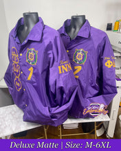 Load image into Gallery viewer, Embroidered Omega Psi Phi Spring Line Jacket

