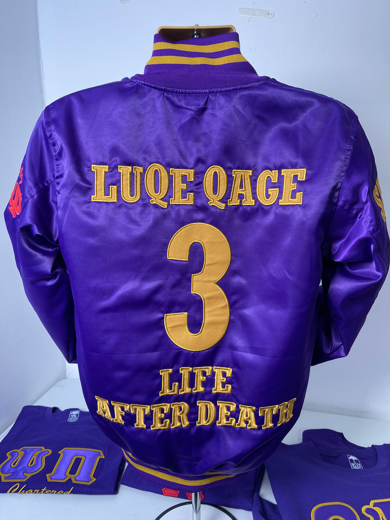 Omega Psi Phi Satin Line Jacket