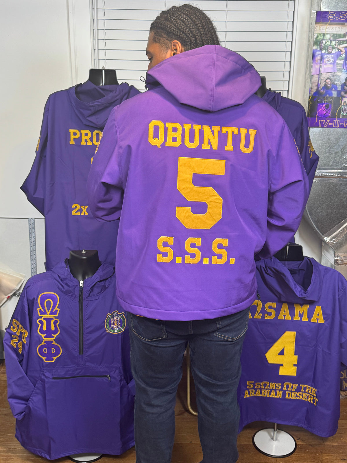 Omega Psi Phi Windbreaker Line Jacket