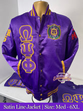 Load image into Gallery viewer, LRE-Satin-Line-Jacket-Model-Front-sizes-medium-6xl
