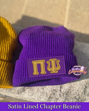 Load image into Gallery viewer, LRE-Satin-Lined-Chapter-Beanie-purple
