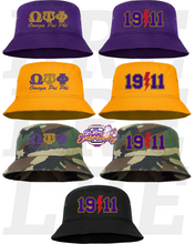 Load image into Gallery viewer, Embroidered Omega Psi Phi Bucket Hat
