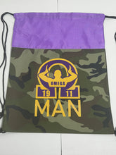 Load image into Gallery viewer, Omega Man Drawstring Bag
