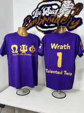 Load image into Gallery viewer, Omega-Psi-Phi-Line-Shirts-Front-Back-Wrath
