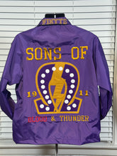 Load image into Gallery viewer, Sons of Blood &amp; Thunder (SOBAT) Omega Psi Phi Jacket [Purple]
