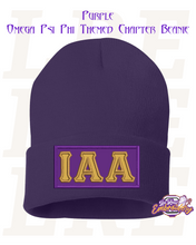 Load image into Gallery viewer, Embroidered Omega Psi Phi Themed Chapter Beanie
