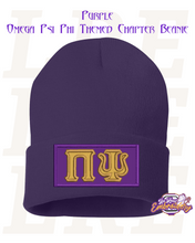 Load image into Gallery viewer, Embroidered Omega Psi Phi Themed Chapter Beanie
