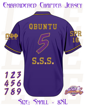 Load image into Gallery viewer, Embroidered Omega Purple Chapter Jersey [S-8XL]
