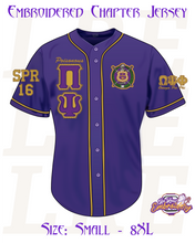 Load image into Gallery viewer, Embroidered Omega Purple Chapter Jersey [S-8XL]
