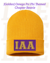 Load image into Gallery viewer, [Golden] Embroidered Omega Psi Phi Themed Chapter Beanie
