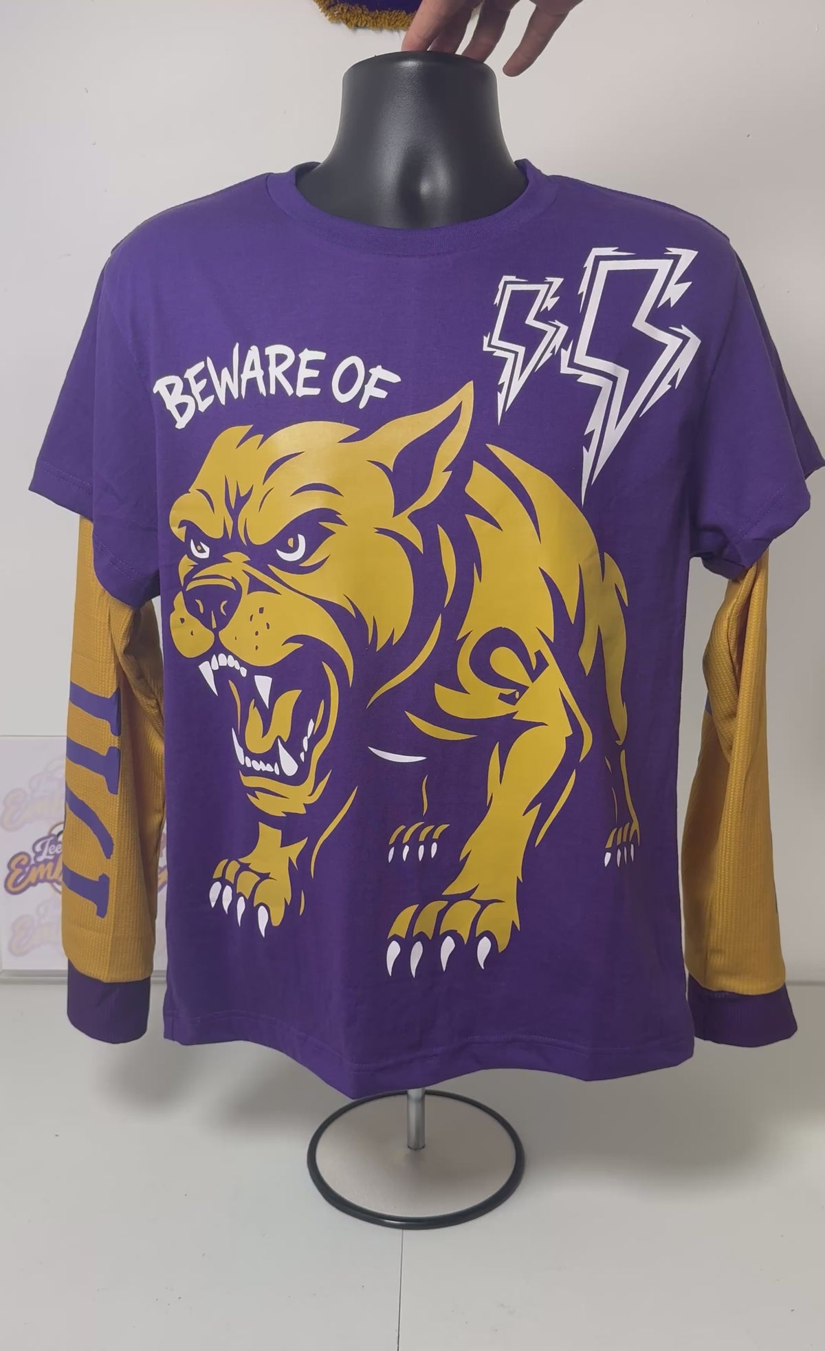 Beware-of-Que-Dawg-Streetwear-Thermal-Tee-Front-Back-Reel